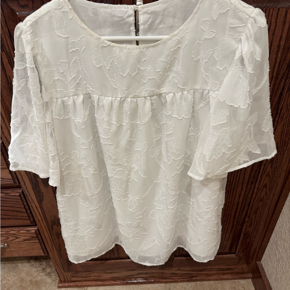 Elegant White Lace Blouse